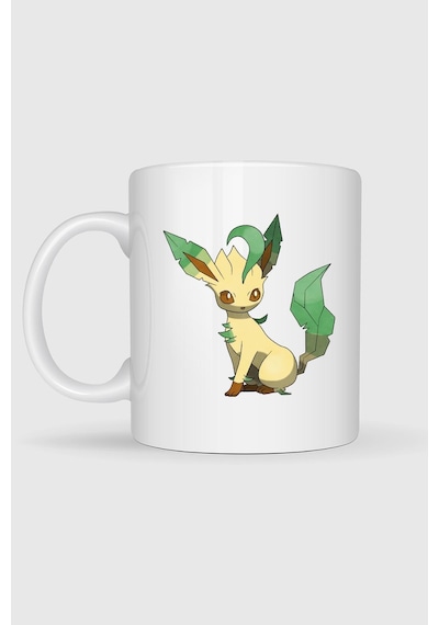 Leafeon Eevee Tasarımlı Kupa Bardak Beyaz