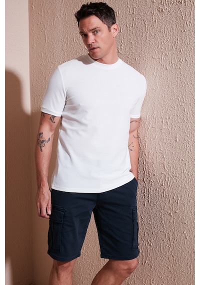 Buratti Pamuklu Regular Fit Bisiklet Yaka Basic Erkek T Shirt 5902387 Ekru
