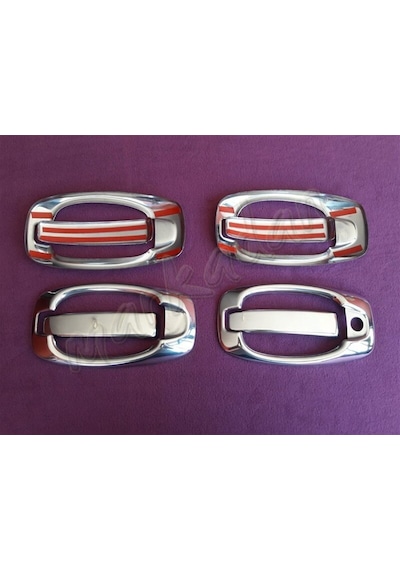 Woc Chrome Citroen Nemo Krom Kapı Kolu 2008 Sonrası 4 Kapı 8  Parç