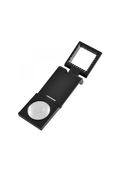 Led Işıklı Lup Mercek Metal Katlanır Ölçekli Kılıflı Işıklı Büyüteç