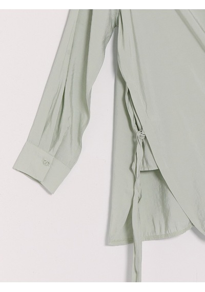 Lcw Everyday Yeşil Oversize Modal Karışımlı Kadın Gömlek Tunik