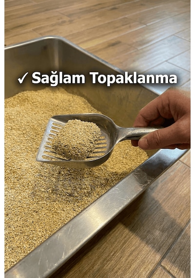 Catrevi Topaklanan Doğal Mısır Koçanı Kedi Kumu %99 Tozsuz Aktif Karbonlu Koku Hapseden Parfümsüz Bitkisel 8 Lt