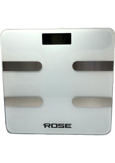 Rose Akıllı Yağ Ölçer Dijital Tartı - Beyaz