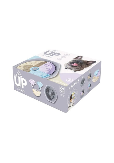 M-pets Level Up Ayarlanabilir Köpek Yavaş Beslenme Mama Kabı Small 26,2x26,2x8,6 Cm 244-51050.01