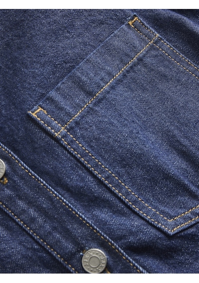 Jack & Jones Kadın Gömlek Yaka Denim Elbise - Mara - 12286777 Dark Blue Denim