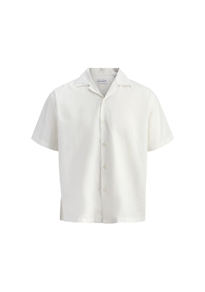 Jack & Jones Büyük Beden Resort Yaka Gömlek - Breeze - 12288661 Beyaz