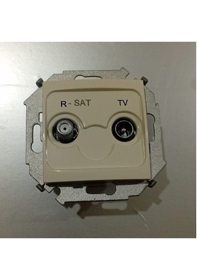 Simon 15 Renkli Radyo Tv Sat Prizi Çerçevesiz