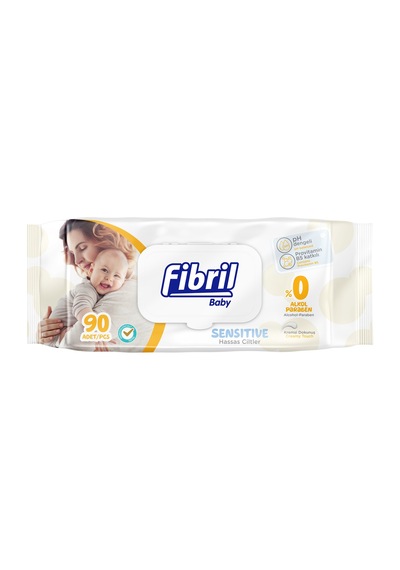 Fibril Baby Sensitive Islak Bebek Havlusu 90'Lı