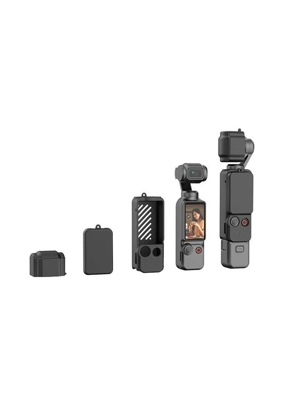 Dji Osmo Pocket 3 Uyumlu Silikon Kılıf Koruma Kılıfı Soft Case 3 Parça