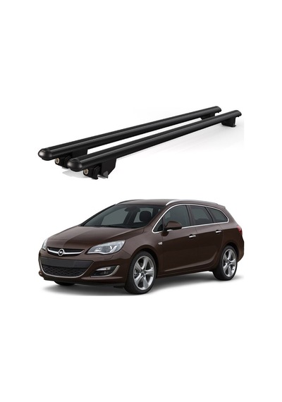 Kanca Opel Astra H Estate 2007-2010 Uyumlu Siyah Kilitli Ara Atkı 110cm Port Bagaj Tavan Barı