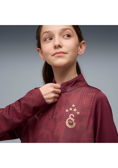 Puma Galatasaray Genç Antrenman Fermuarlı Üst 782888 03 Kırmızı