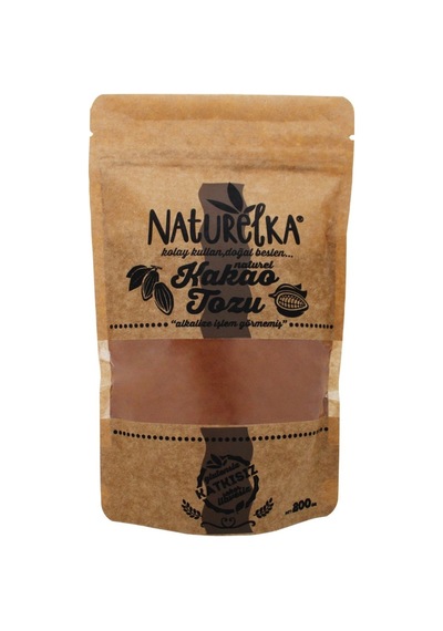 Naturelka Naturel Kakao 200g - Katkısız, Glütensiz Doğal Kakao Tozu 3'li Ekonomik Paket - 3 Ade Tarı