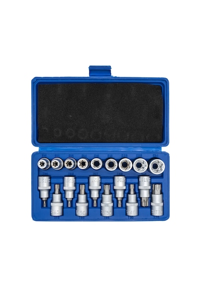 Tıtı 5440 1- 2'' İç  Dış Torx Lokma Anahtar Takımı 19 Parça