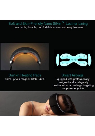 Eleeels R6 Göz Bakımı Masaj Aleti Ve Hava Akupunkturu - 4 Masaj Modu - Ergonomik 3d Suit Teknolojisine Sahip Nano Silkin Astar