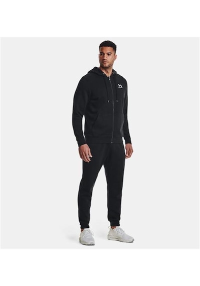 Under Armour Ua Essential Fleece Fz Hood Erkek Sweatshirt-26943-siyah Siyah