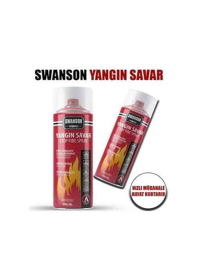 Works Yangın Savar Sprey 500 Ml Portatif,hızlı,etkili,taşınabilir Yangın Söndürücü Köpük