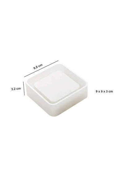 Epoksi Silikon Kalıp Küllük Kalıbı Kare 9.8x3.2 Cm Çok Renkli