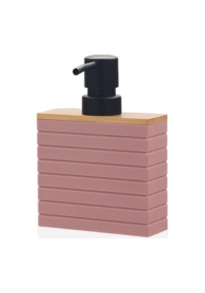 Buççin Online Mağaza Stripe Sıvı Sabunluk Pembe Akrilik Beyaz Çok Renkli
