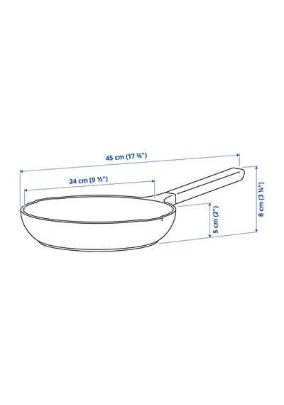 Ikea Klippfisk Kızartma Tavası 24 Cm Naturel - Gri