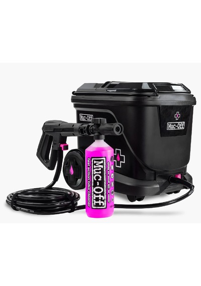 Muc-off Mobil Basınçlı Bisiklet Yıkama Seti +1l Nano Cleaner Siyah