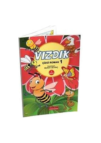 Vızdık Çizgi Roman Renkli Öykü Serisi Cilt - 1 - Aziz Sivaslıoğlu - Bordo Ressam
