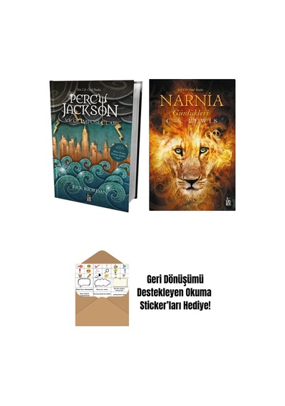 Percy Jackson Ve Olimposlular + Narnia Günlükleri Tek Cilt + Okuma Sticker'ları
