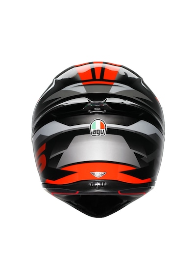 Agv Kask/k1 S E2206 Fastlap Black Grey Red Conf. Çok Renkli