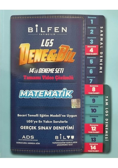 Bilfen 8.Sınıf LGS Denebil Matematik 14 Deneme Seti - Bilfen Dene