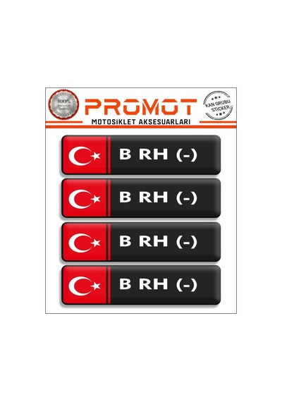 Kan Grubu 3d Sticker 4'lü Set 004 Diğer