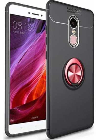 Xiaomi Redmi Note 4 4X Kilif Yüzüklü Tam Korumali Silikon Kapak 416938184