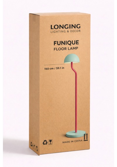 Funique Metal Lambader Oturma Odası & Yatak Odası & Salon Lambader Su Yeşili