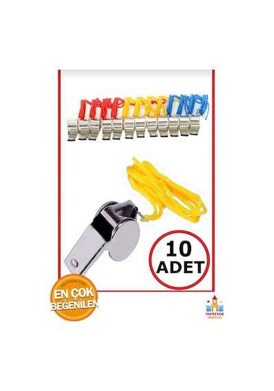 Paslanmaz Çelik Metal Düdük 10 Adet Hakemler Ve Antrenörler İçin Profesyonel Seçenek Metalik