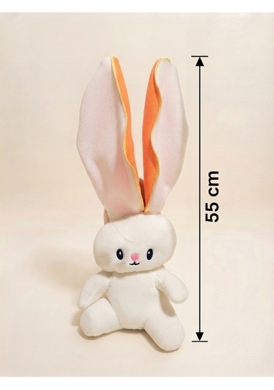 Peluş Meyveli Tavşan -55 Cm Turuncu