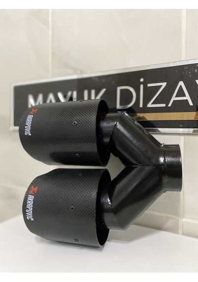 Akrapovic Karbon Egzoz Ucu Çift Çıkış 100mm Sağ --mayukdizayn--