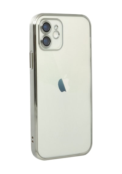 iPhone Uyumlu 12 Kılıf Razer Lensli Silikon - Gümüş