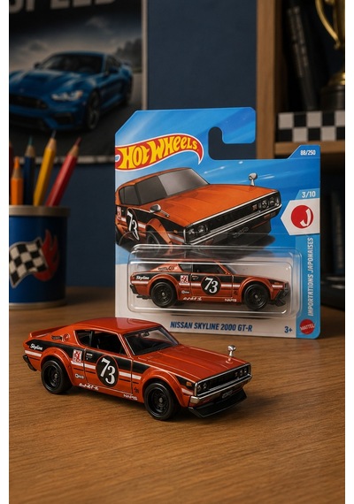 Hot Wheels Nissan Skyline 2000 Gt-r - J-ımports Serisi Metal Oyuncak Araba Çok Renkli