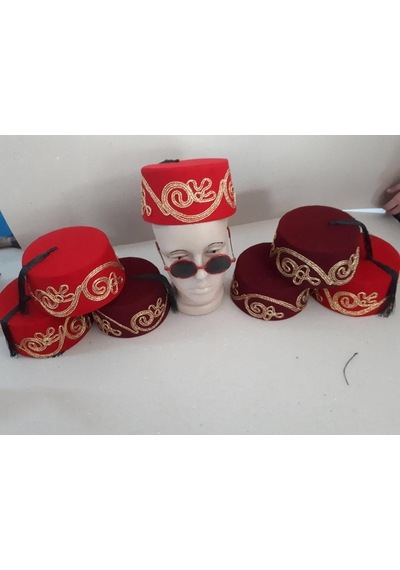 Sedacankostüm Işlemeli Otantik Osmanlı Fesi