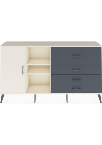 Arges Konsol 4 Raflı 4 Çekmeceli Tek Kapaklı 176x30x99 Aytaşı-aytaşı/antrasit Aytası/antrasıt - Aytası Arges Konsol 4 Raflı 4 Çekmeceli Tek Kapaklı 176x30x99 Aytaşı-aytaşı/antrasit Aytası/antrasıt - Aytası