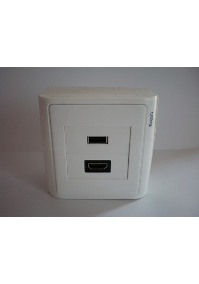 Duvar Prizi - Sıva Üstü - Hdmı - Usb 2.0 - Dişi - Dişi