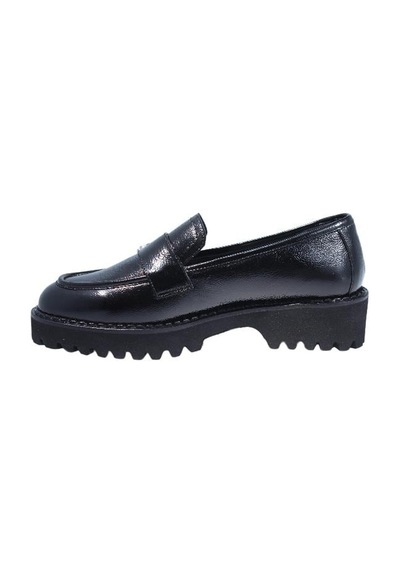 Poletto Hakiki Deri Sıyah Loafer Düz 780 23-2378 Siyah