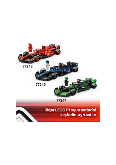 LEGO® Speed Champions Aston Martin Aramco F1® AMR24 Yarış Arabası 77245 - 10 Yaş ve Üzeri Çocuklar için Yaratıcı Oyuncak Yapım Seti (269P)
