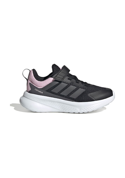Adidas Fortarun 4.0 El C Siyah Kız Çocuk Spor Ayakkabı Siyah-Pembe