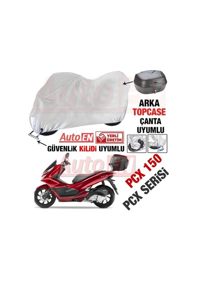 Honda Pcx 125-150 Motosiklet Brandası Arka Çanta Ve Güvenlik Kili (399442625)