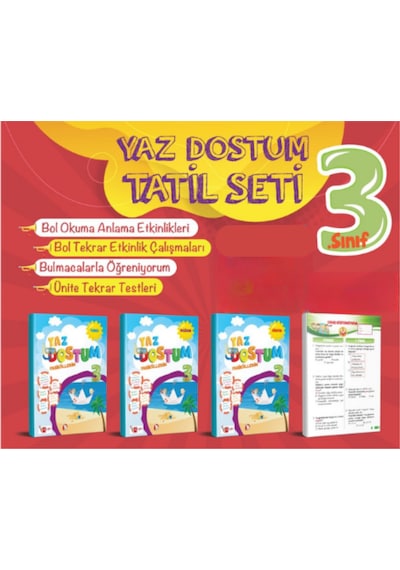 Yaz Dostum Tatil Fasikülleri / Yaz Tatili Kitabı 3. Sınıf