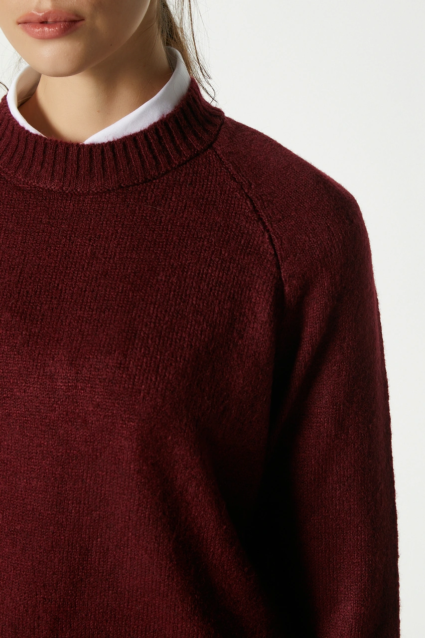 Ritnice Mushy Bordo Basic Triko Kazak Bordo