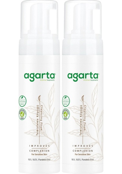 Agarta Doğal Yüz Temizleme Köpüğü 225ml 2 Li Set
