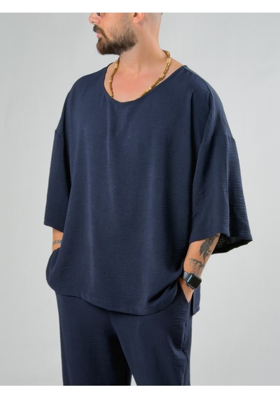 Oversize Lacivert Keten Takım Coc3204