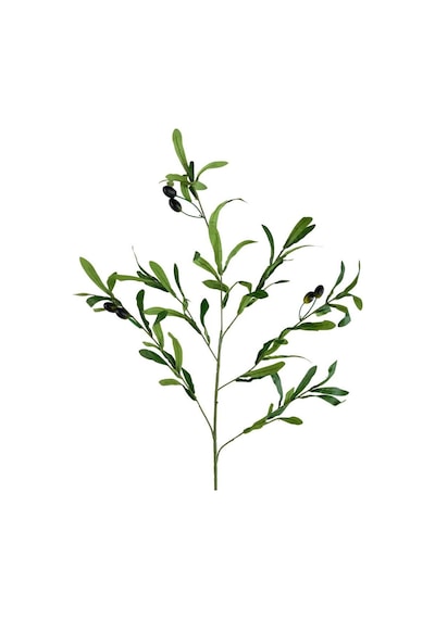Yapay Zeytin Dalı Uzun Dallı 90Cm 6 Meyveli