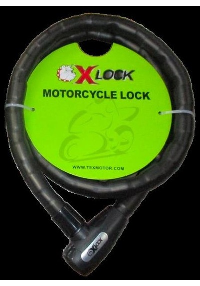 Xbyc 81902 2 Metre 25 2000 Mm Halat Kilit Anahtarlı Yüksek Güvenlikli Motosiklet Kilidi