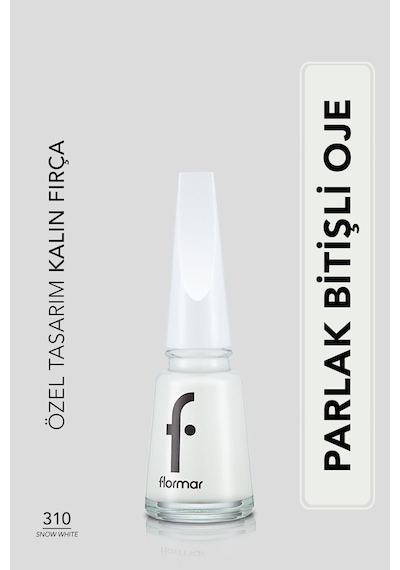 Flormar Sedefli Parlak Oje (Beyaz) - Nail Enamel - 310 Snow White - 8682536035859